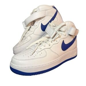 Nike Men's Air Force 1 Royal Blue/White Size 8 Sneakers DV3908-900 EUC
